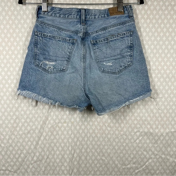 American Eagle Distressed High Rise Mom Shorts - Picture 4 of 6